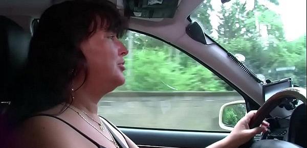  German Taxi MILF Helps Client With Fuck